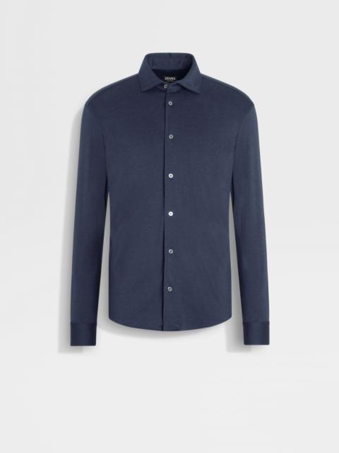 ZEGNA CASHMERE AND SILK SHIRT
