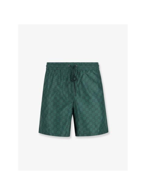GUCCI GUCCI Green GG Swim Shorts New & Authentic (Men's size:US 34