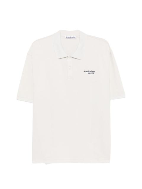 Acne Studios Acne Studios Men Logo Cotton Polo Shirt