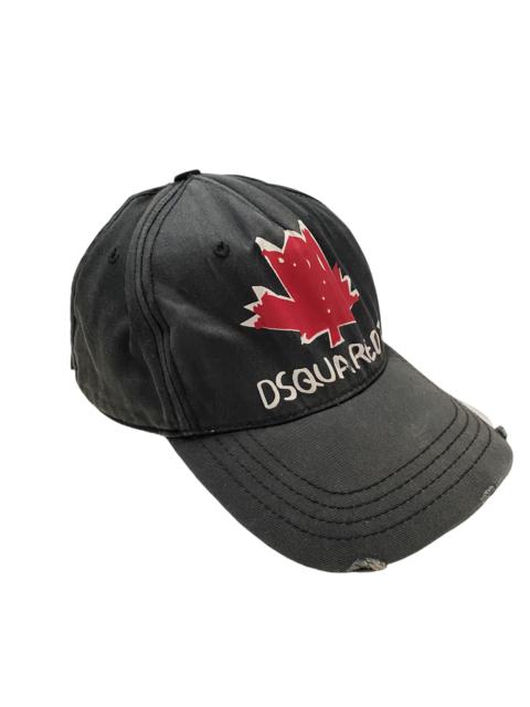 DSQUARED2 Dsquared2 Canada Maple Leaf Brothers Cap Made in Italy