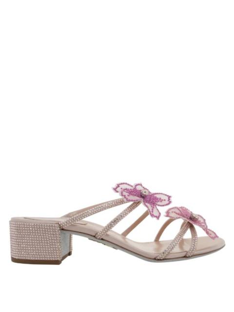 RENE CAOVILLA Rene Caovilla Peach Flower Sandals, Brand Size 37 ( US Size 7 )