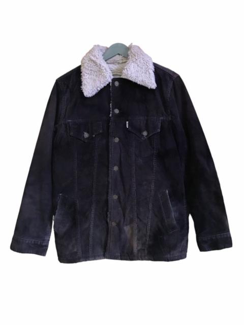 Other Designers Vintage - Vtg 70’s Levi’s Sherpa Lining Type 3 Corduroy Trucker Jacket