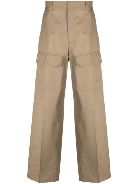 GUCCI Wide-leg Cotton Cargo Trousers