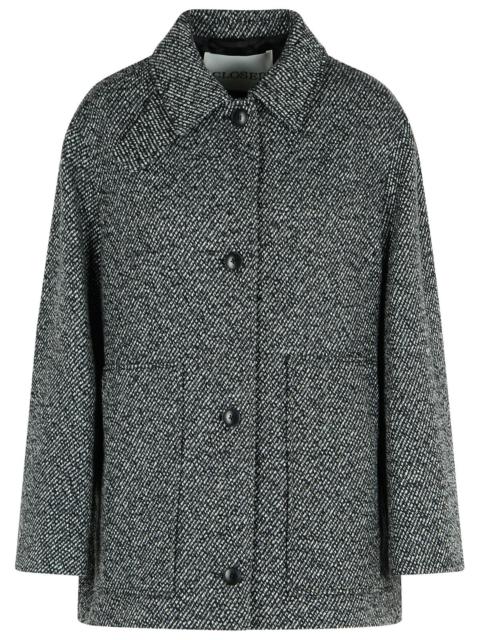 CLOSED Closed Melange Grey Wool Blend Coat Women