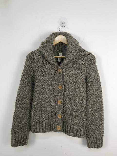 Other Designers Japanese Brand - Niko And Wafle Fuzzy Chunky Cable Knit Cardigan #2908