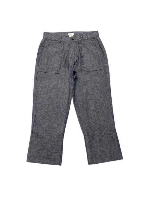 ISSEY MIYAKE Issey Miyake Plantation Light Denim Cropped Pants