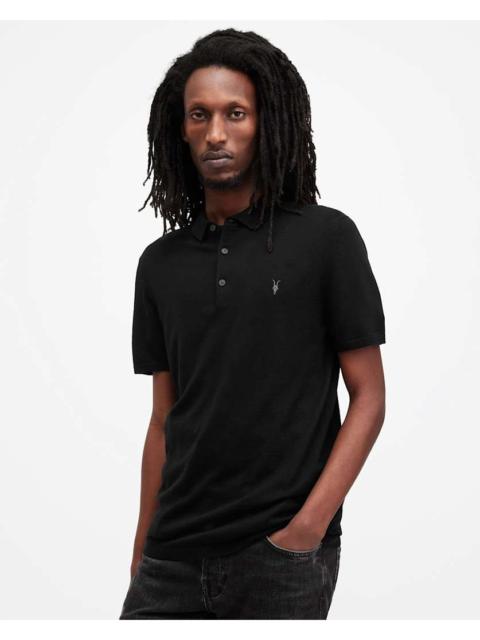 ALLSAINTS MODE MERINO SHORT SLEEVE POLO SHIRT
