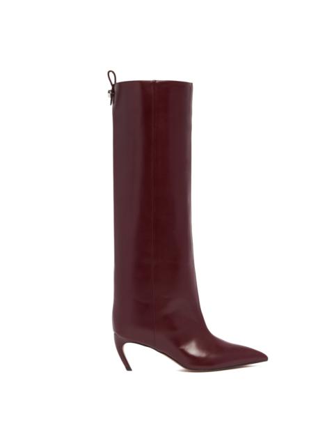 THE ATTICO Mauve Lea Leather Boots