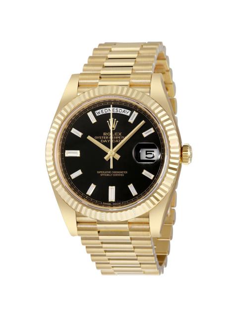 ROLEX Rolex Oyster Perpetual 18K Yellow Gold Diamond Men's Automatic President Watch 228238BKDP