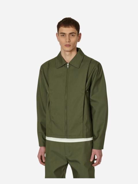 AFFXWRKS Pleat Bomber Jacket Green