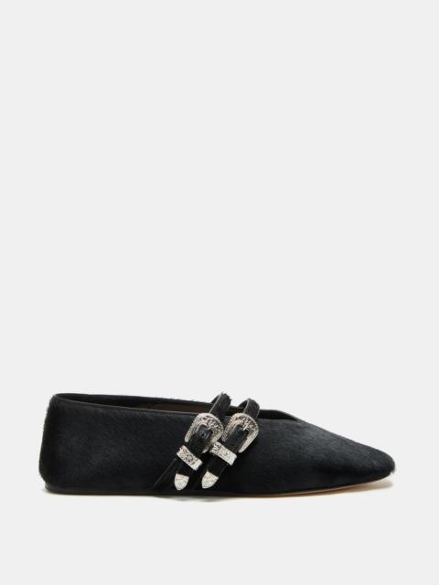 LE MONDE BÉRYL Claudia Slipper / Black Calf Hair