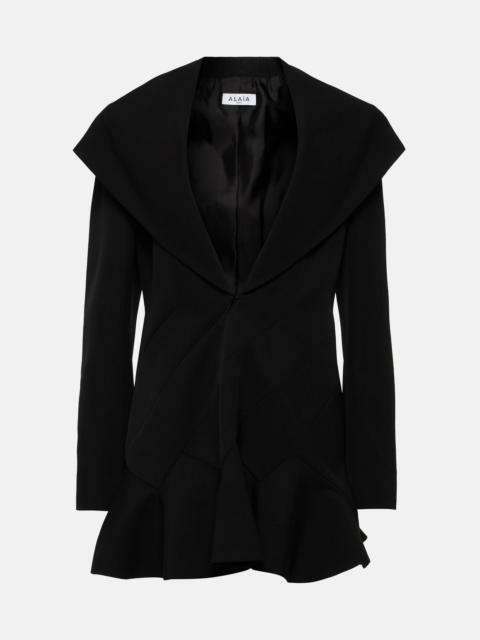 Alaïa Hooded wool minidress