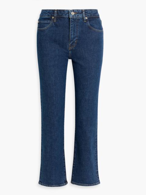 FRAME The Ruler Crop high-rise straight-leg jeans