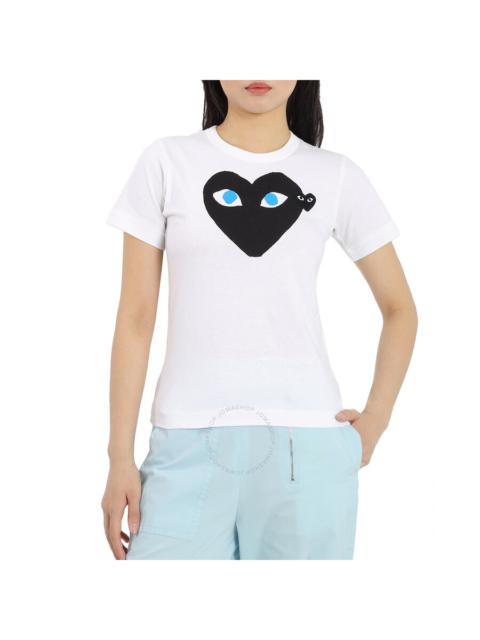 Comme Des Garcons Ladies Short-sleeve Hearts Print Cotton T-shirt