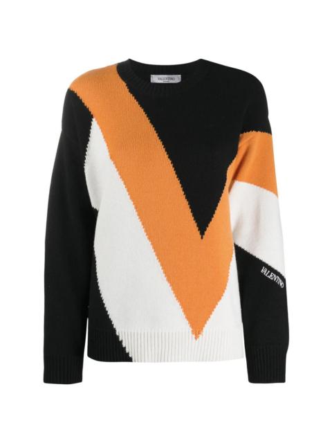 Valentino Valentino Garavani Intarsia Knit Jumper