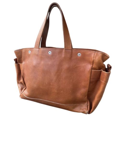 Zucca by issey miyake full leather tote bag