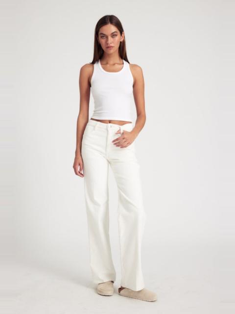 SPRWMN WHITE CORDUROY CARPENTER PANTS