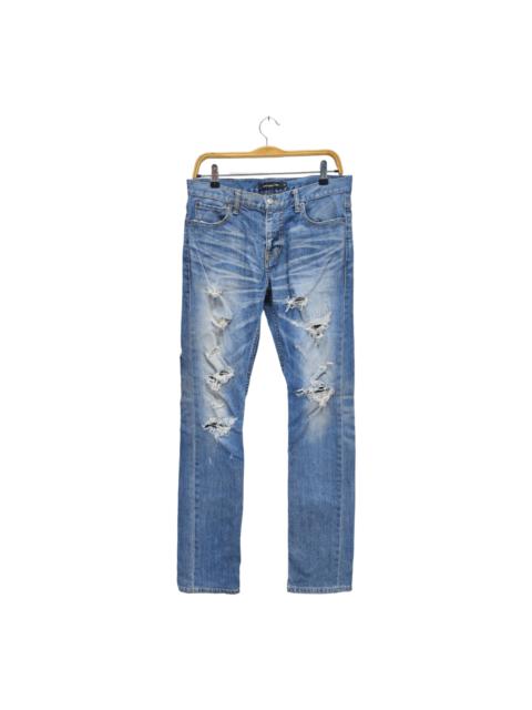 Japanese Brand - Rare Jack Rose Distressed Denim