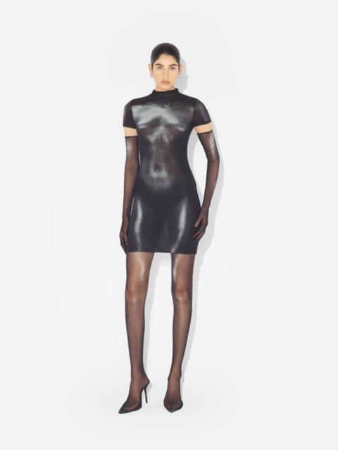 Jean Paul Gaultier THE SHORT SILVER BODY DUST DRESS
