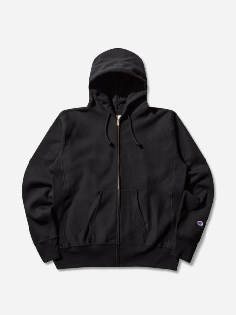 Champion Men's Made in USA Reverse Weave Zipped Hoodie Black