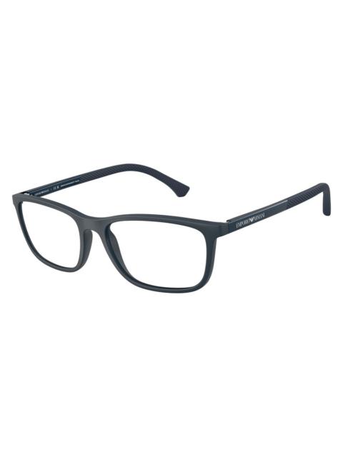 EMPORIO ARMANI Emporio Armani Demo Rectangular Men's Eyeglasses EA3069 6189 55