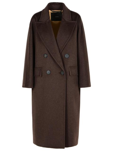 Max Mara Max Mara Male Over Coat In Cachemire, Alpaca And Brown Wool Women