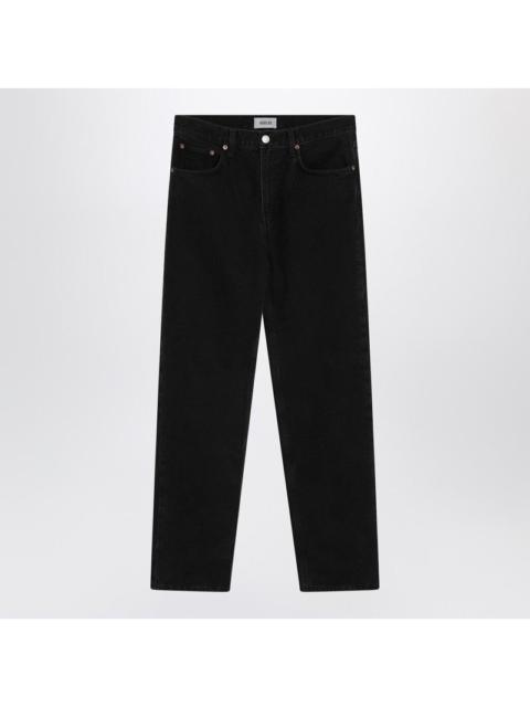 AGOLDE Black jeans in regenerated denim
