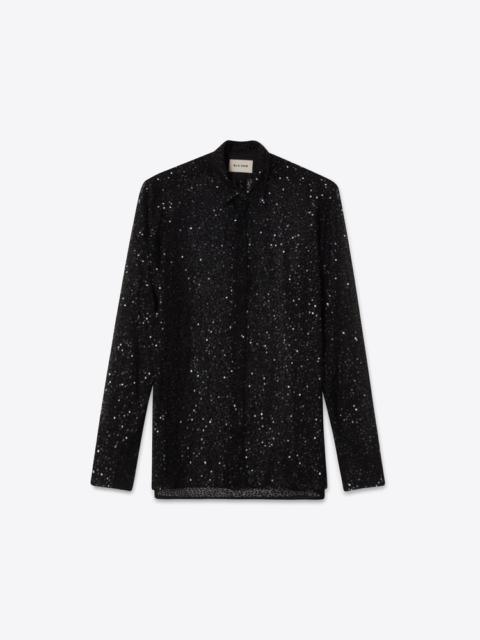 BLK DNM SHIRT 01 BLACK SEQUINS