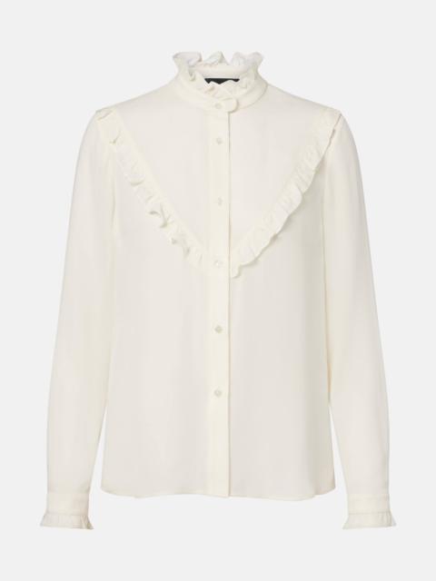 NILI LOTAN Marcela ruffled silk shirt