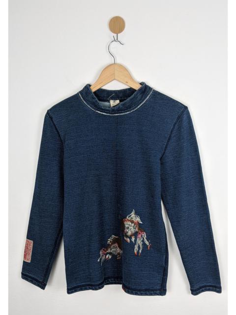 Other Designers Eternal - Kurashiki Kojima Koi Fish Denim Indigo shirt