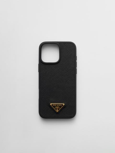Prada Saffiano leather case for iPhone 16 Pro Max