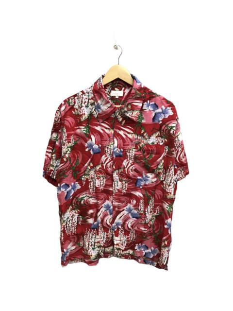 Other Designers Japanese Brand - VINTAGE NICXSIXX GOLD FISH HAWAIIAN RAYON SHIRT BUTTON UP
