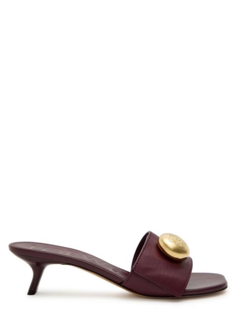 Loewe Loewe Pebble Slide 45 Leather Mules