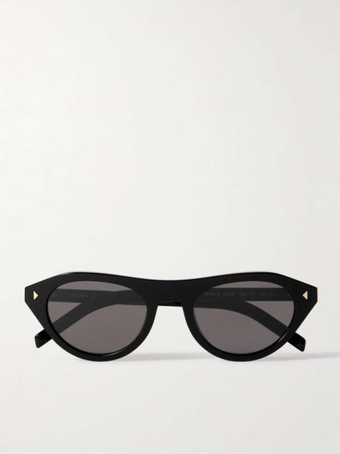 D-frame acetate sunglasses Black