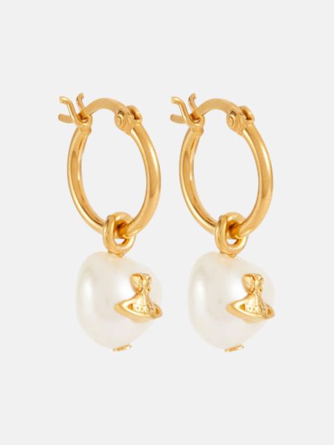 Vivienne Westwood Azul silver hoop earrings