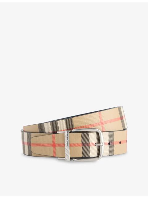 Burberry The Check Leather Belt