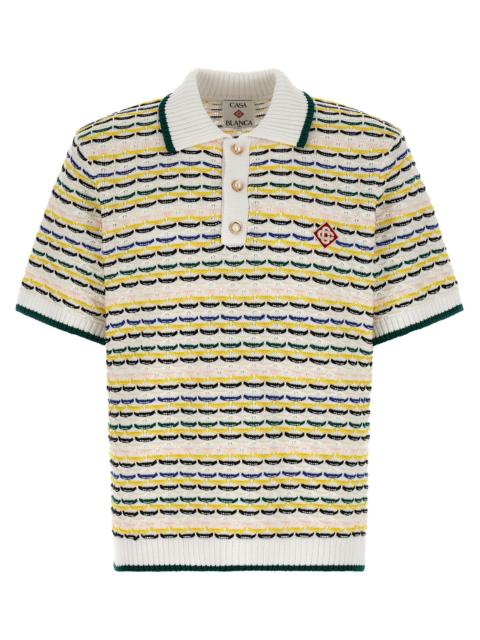 CASABLANCA Casablanca Men 'Tuck Stitch' Polo Shirt