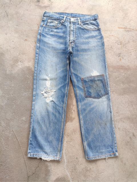 Levi's Vintage Levis Japan patchwork Jean Distressed Faded Denim