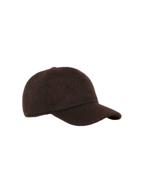 GABRIELA HEARST Zed Baseball Hat in Chocolate Cashmere