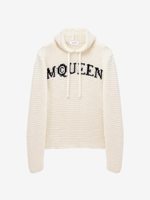 Alexander McQueen McQueen Logo Cropped Hoodie