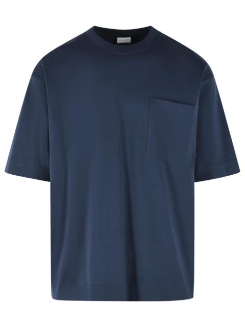 Dries Van Noten Dries Van Noten 'Heso' Navy Cotton T-Shirt Men