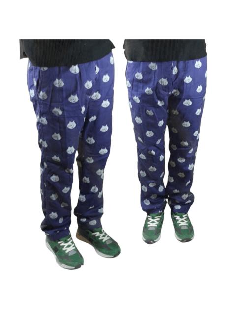 Other Designers Issey Miyake - Ne-net 'NYA' Iconic Logo AllOver Print Pants