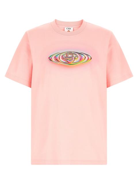 CASABLANCA Casablanca Men Martin Naumann 'Glass Logo' T-Shirt