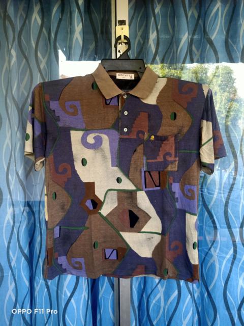 Other Designers Vintage - Retro 70s Montagut Arte Single stitch Collar shirt