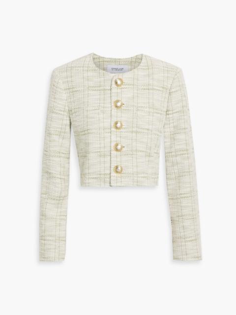 DEREK LAM 10 CROSBY Juliette cropped tweed jacket