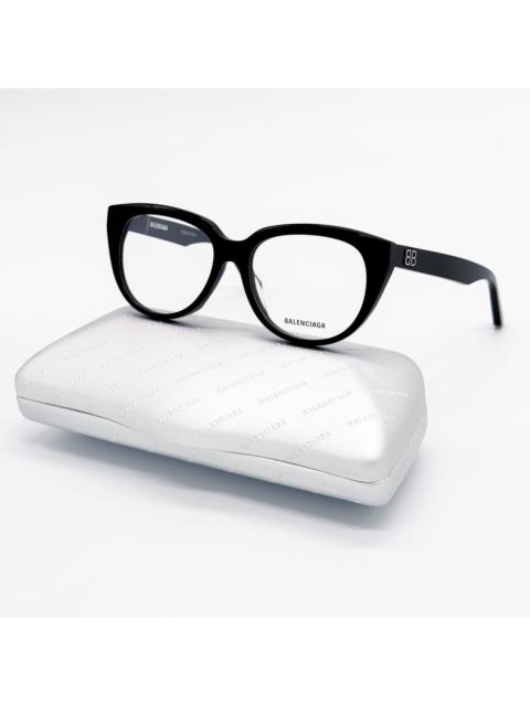 BALENCIAGA NEW BALENCIAGA EYEGLASSES BB0131O 001 ROUND OVAL BLACK WOMEN