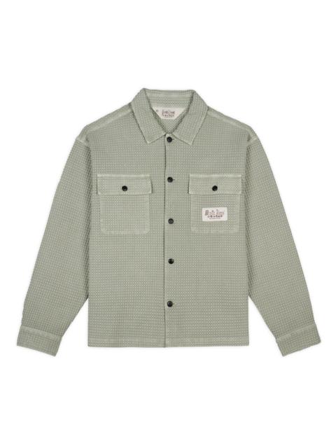 BRAIN DEAD Waffle Button Front Shirt - Stone