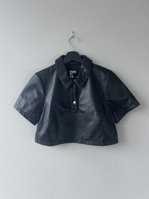 Other Designers Hood By Air - Leather Cropped Polo