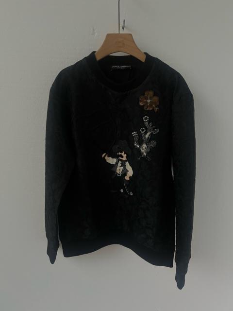 Dolce & Gabbana Dolce Gabbana Rare Embroidered Openwork Runway Sweater