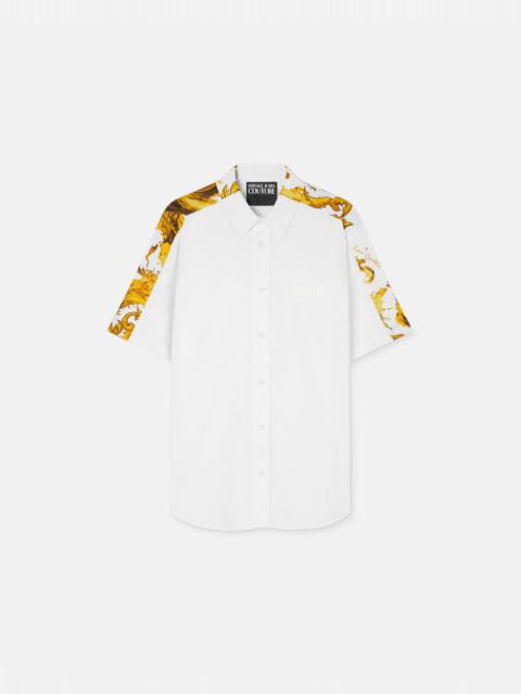 VERSACE JEANS COUTURE Printed Cotton-Poplin Shirt